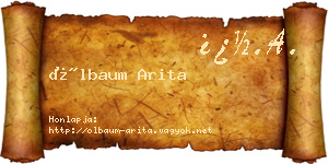 Ölbaum Arita névjegykártya